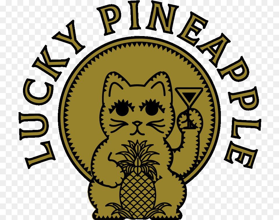 Pineapple Cocktail Mobile Bar Lucky Pineapple Brand, Emblem, Symbol, Logo, Head Free Transparent Png