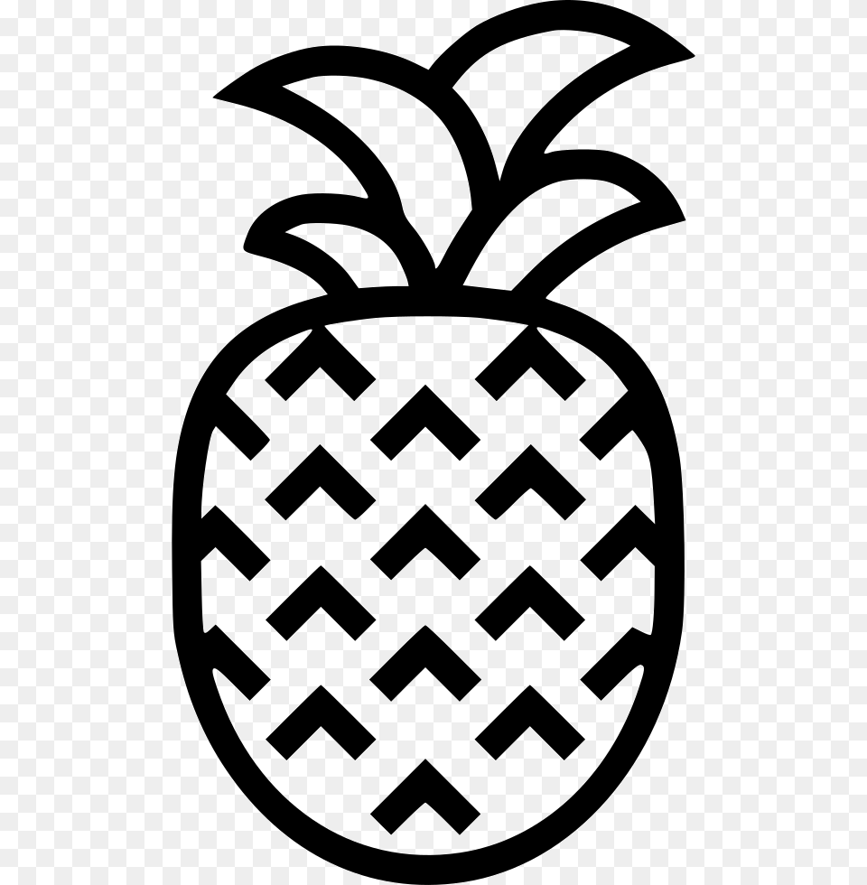 Pineapple Comments Icon Pineapple Svg, Food, Fruit, Plant, Produce Png Image