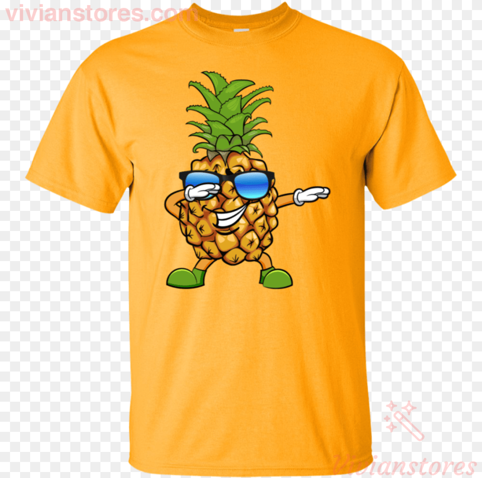Pineapple Dabbing Sunglasses Aloha Beaches T Shirt T Shirt, Clothing, Produce, Plant, T-shirt Png