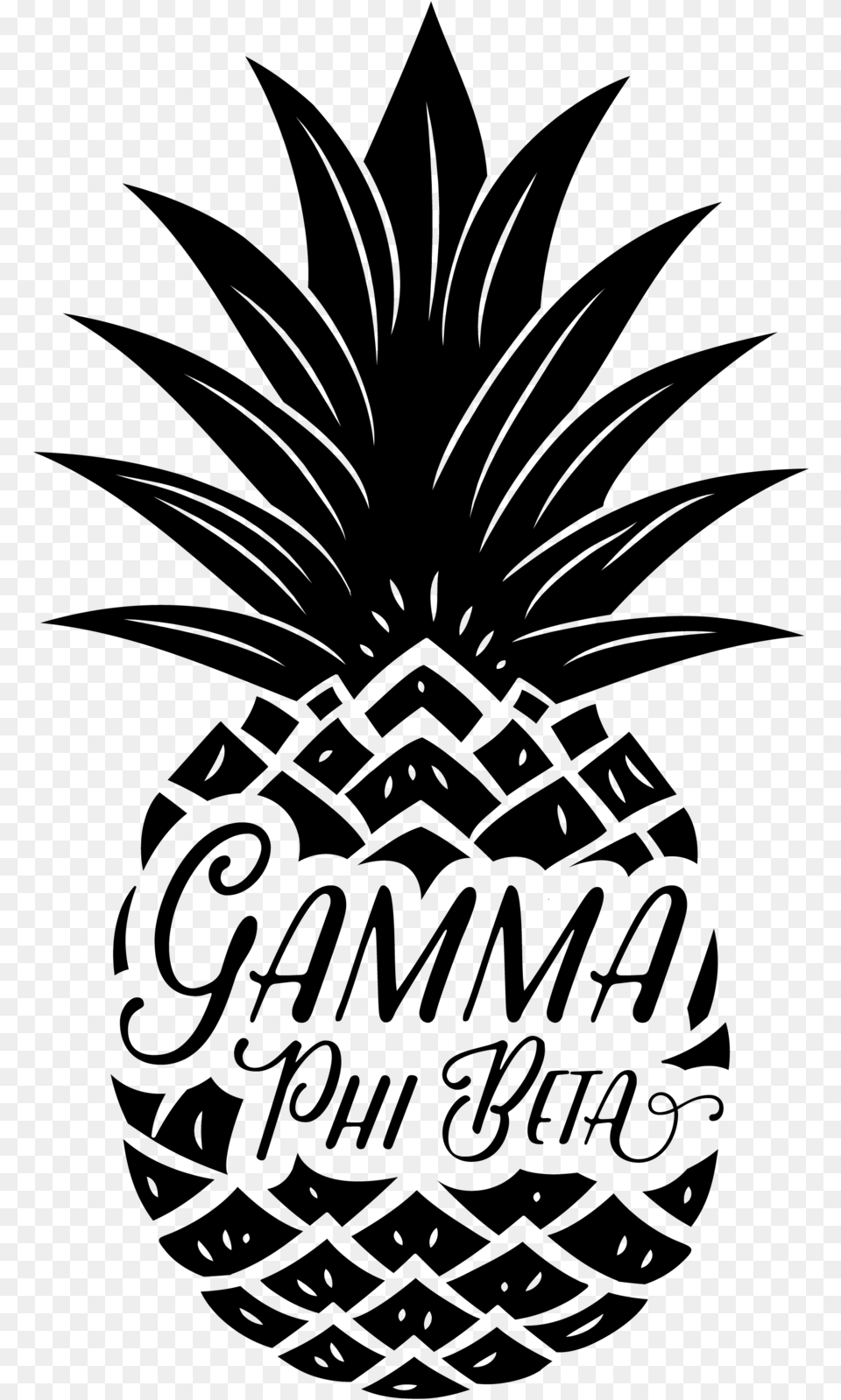 Pineapple Decal With Name Download Summer Cute Pineapple, Gray Png Image