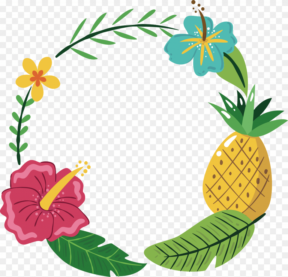 Pineapple Decoration Unique Pineapple Icon Yellow Pineapple Marcos De, Food, Fruit, Plant, Produce Free Png