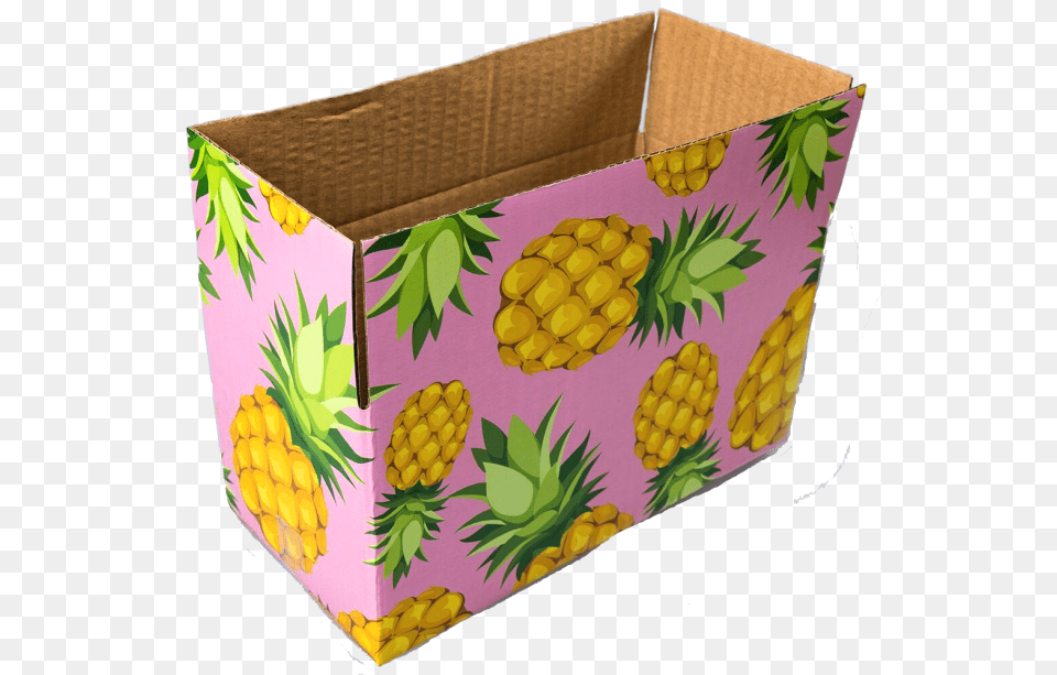 Pineapple Designer Box Cardboard Boxes Designs, Carton, Food, Produce, Fruit Png
