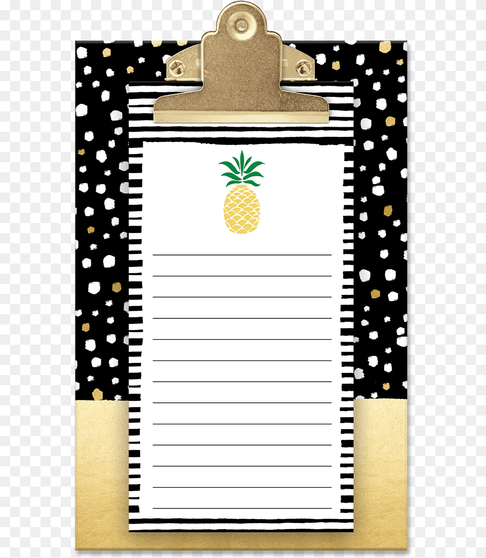 Pineapple Dot Clipboard Set Fruit, Page, Text, Food, Plant Free Png Download