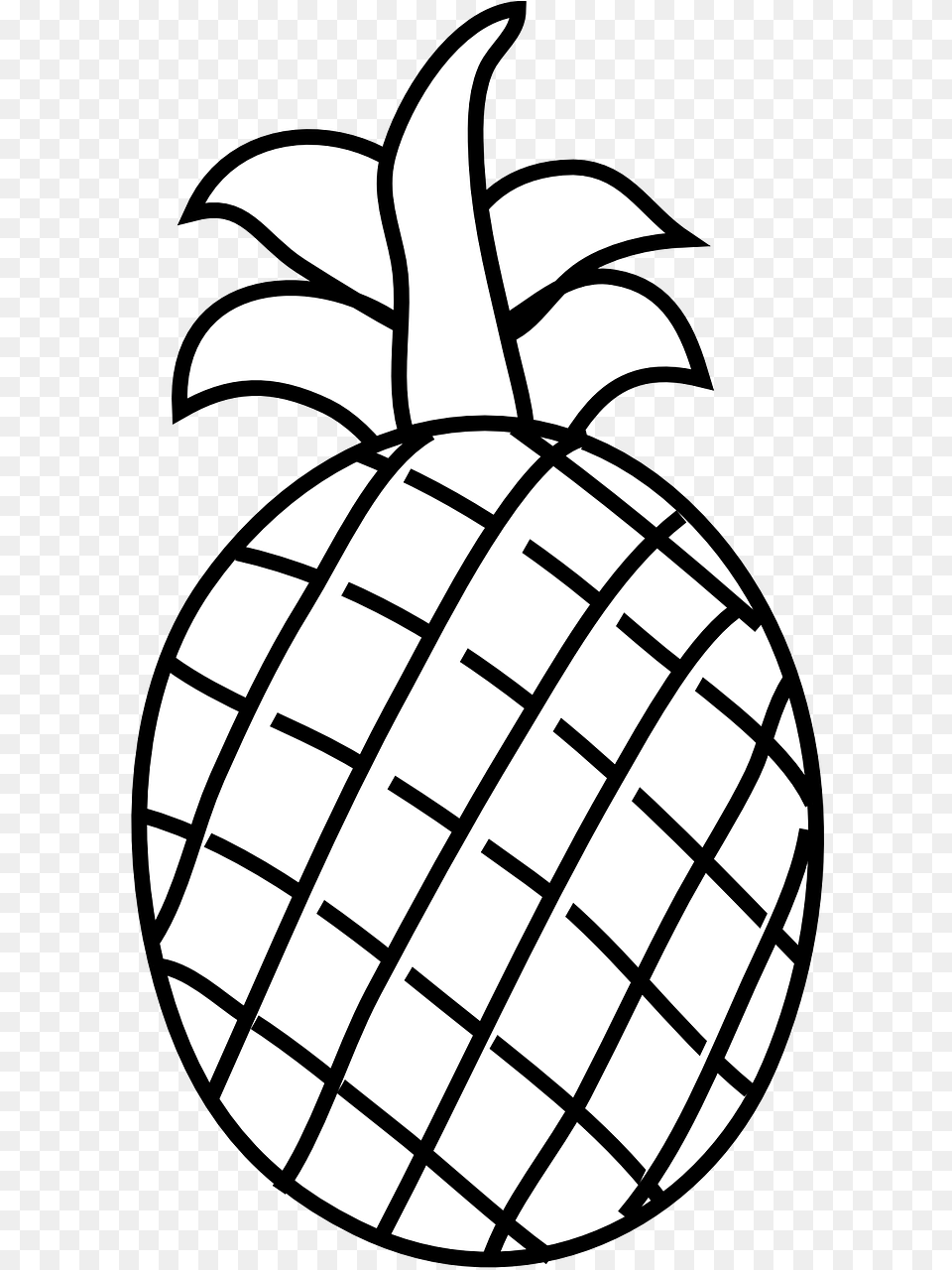 Pineapple Drawing Pineapple Fruit Food Plant Pineapple Clip Art, Produce, Ammunition, Grenade, Weapon Png Image