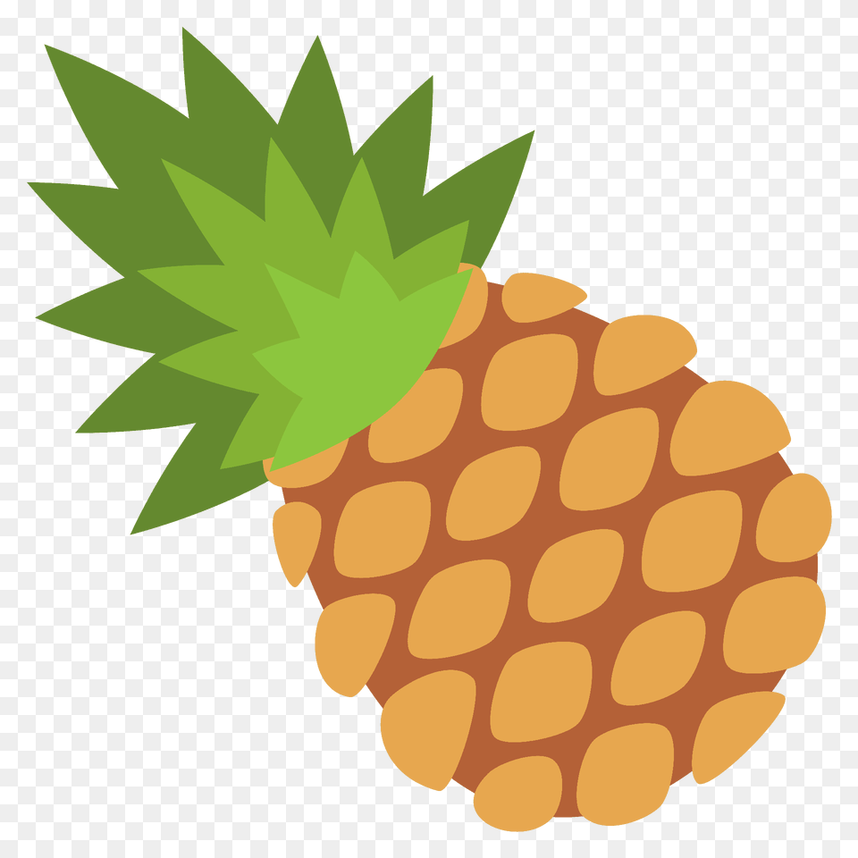 Pineapple Emoji Clipart, Food, Fruit, Plant, Produce Free Png