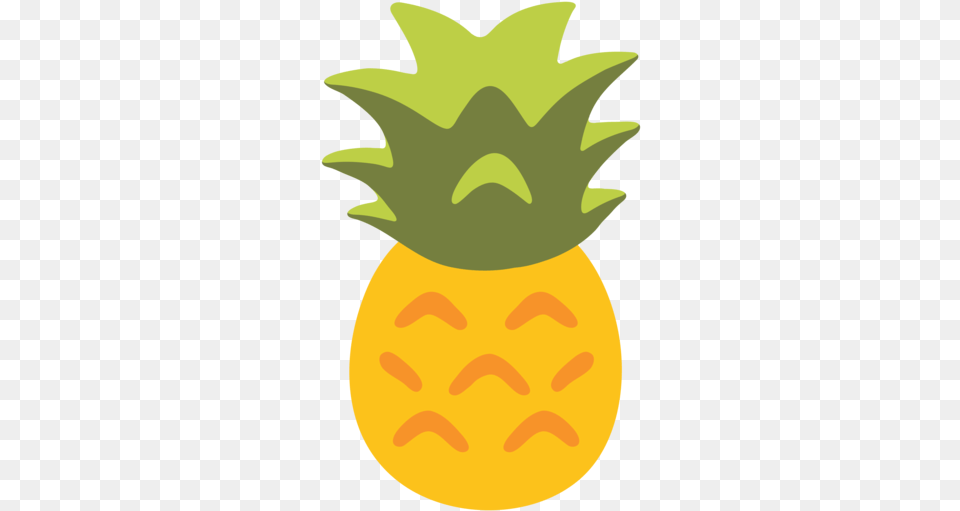 Pineapple Emoji Cute Cartoon Pineapple Clip Art, Food, Fruit, Plant, Produce Free Transparent Png