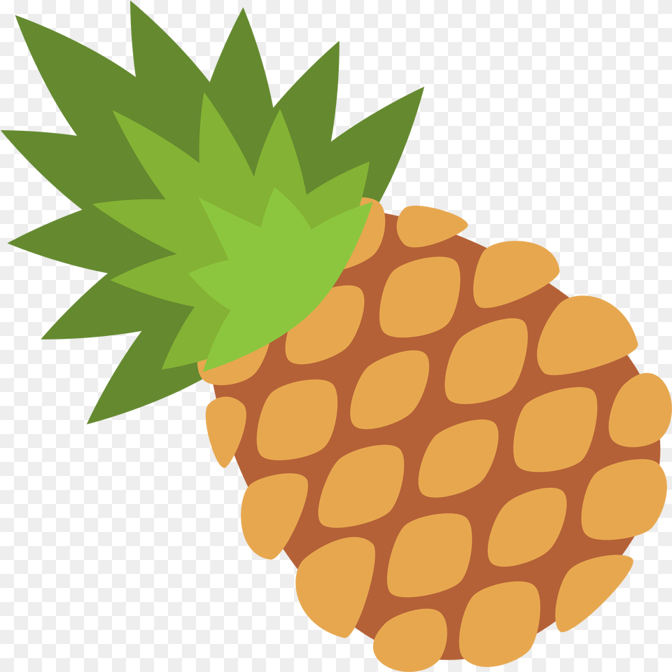 Pineapple Emoji Transparent, Food, Fruit, Plant, Produce Png