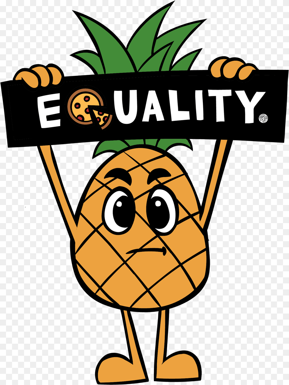 Pineapple Equality Printfile Front, Food, Fruit, Plant, Produce Png