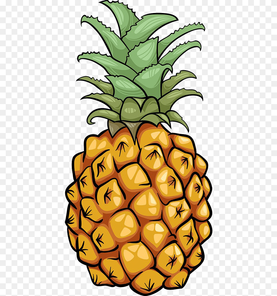 Pineapple Fruit Icon Cartoon Pineapple Clipart, Food, Plant, Produce, Person Png Image