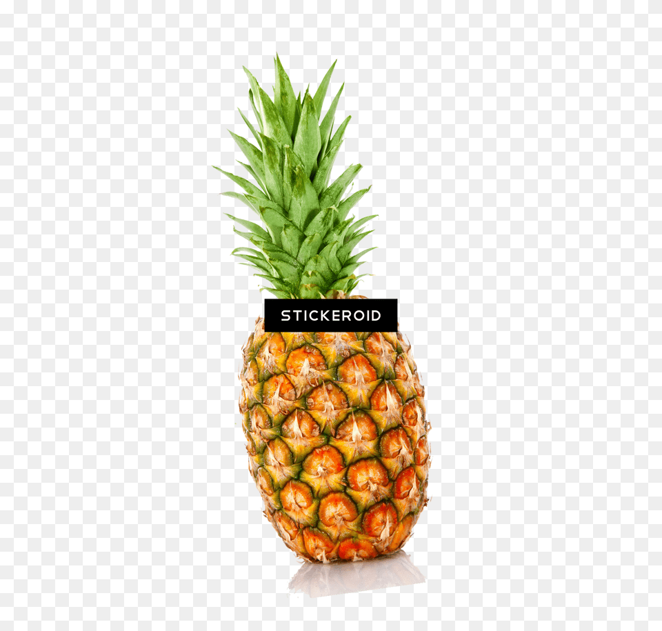 Pineapple Fruit On White Background, Food, Plant, Produce Png Image