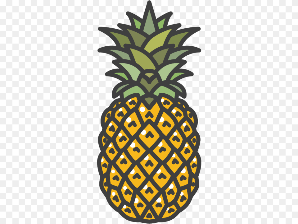 Pineapple Fruit Shirt Pineapple, Food, Plant, Produce, Ammunition Free Png Download