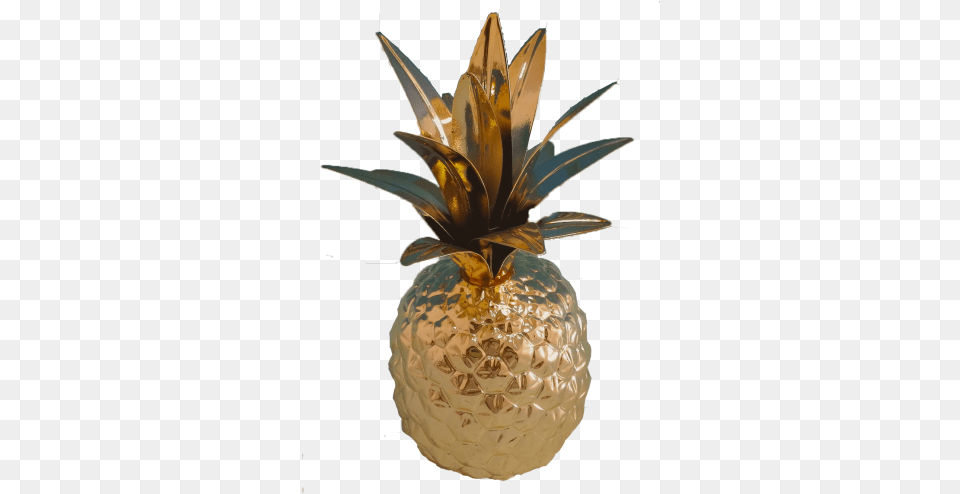 Pineapple Gold Candle Holder Centimetre, Food, Fruit, Plant, Produce Png