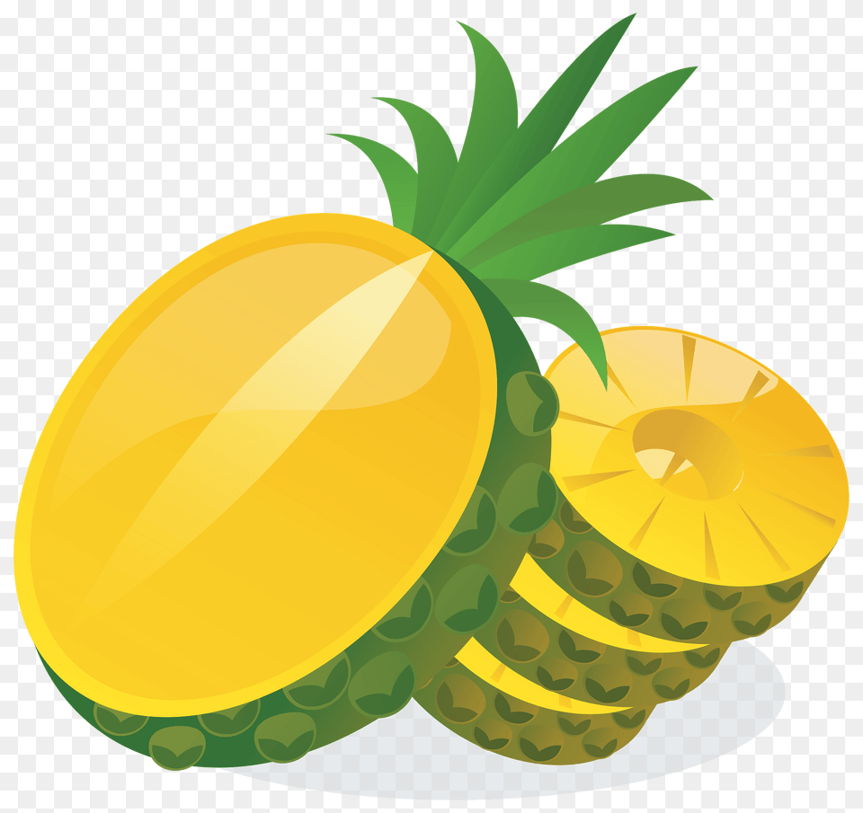 Pineapple Half And Rings Clipart, Food, Fruit, Plant, Produce Free Png
