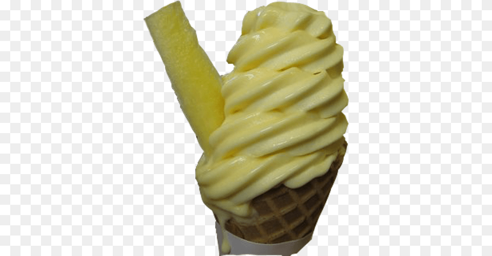 Pineapple Ice Cream Cone, Dessert, Food, Ice Cream, Soft Serve Ice Cream Free Transparent Png