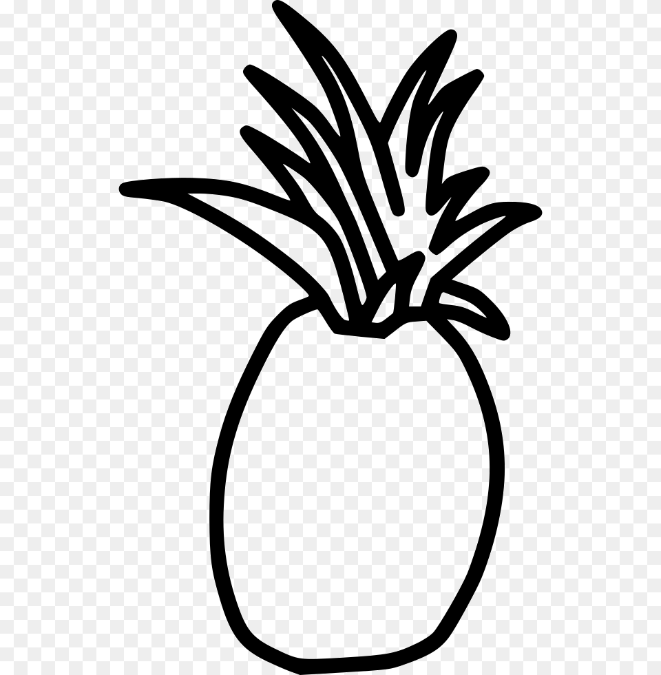 Pineapple Icon Download, Food, Fruit, Plant, Produce Png Image