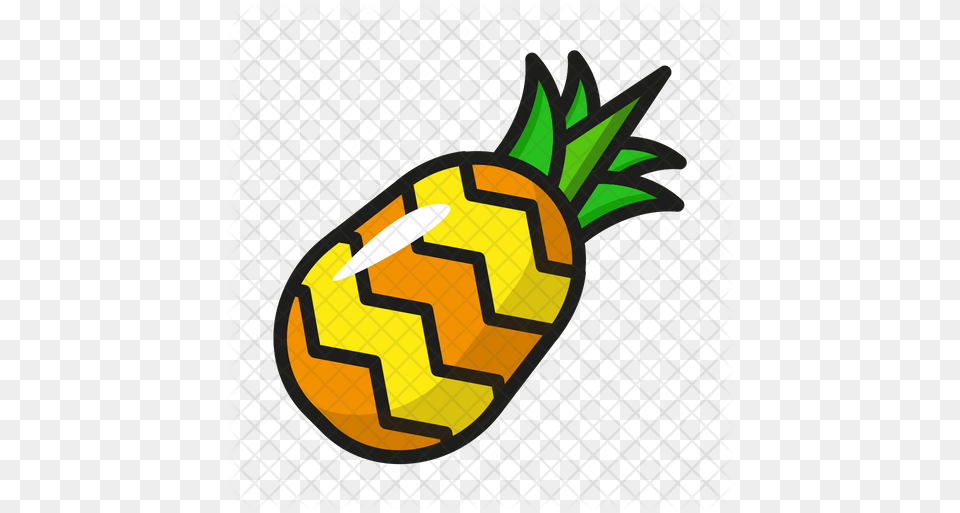 Pineapple Icon Pineapple, Food, Fruit, Plant, Produce Free Png
