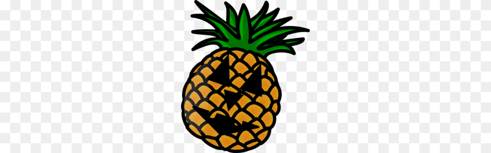 Pineapple Jack O Lantern Clip Art, Food, Fruit, Plant, Produce Free Transparent Png