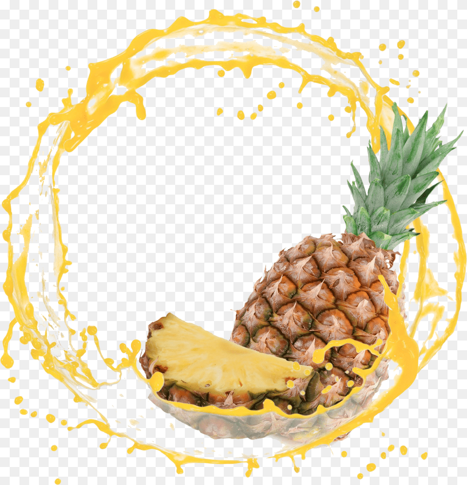 Pineapple Juice Splash, Food, Fruit, Plant, Produce Png Image