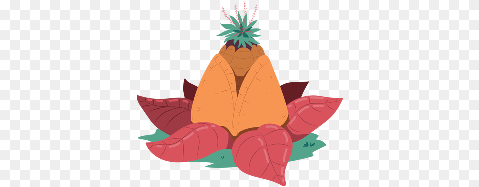 Pineapple Leaf Pyramid Illustration Transparent U0026 Svg Illustration, Clothing, Hat, Plant Png