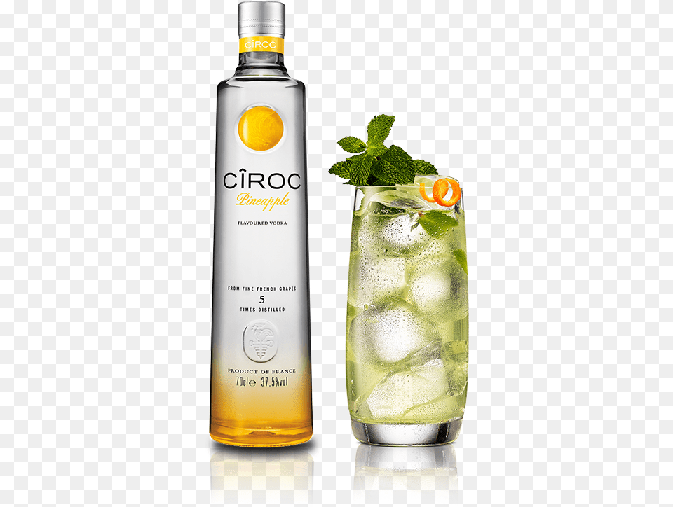 Pineapple Mojito Ciroc Pineapple, Alcohol, Mint, Herbs, Cocktail Free Png