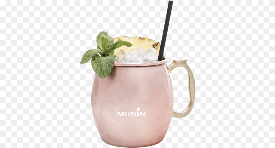 Pineapple Moscow Mule Les Sirops De Monin, Herbs, Mint, Plant, Alcohol Png