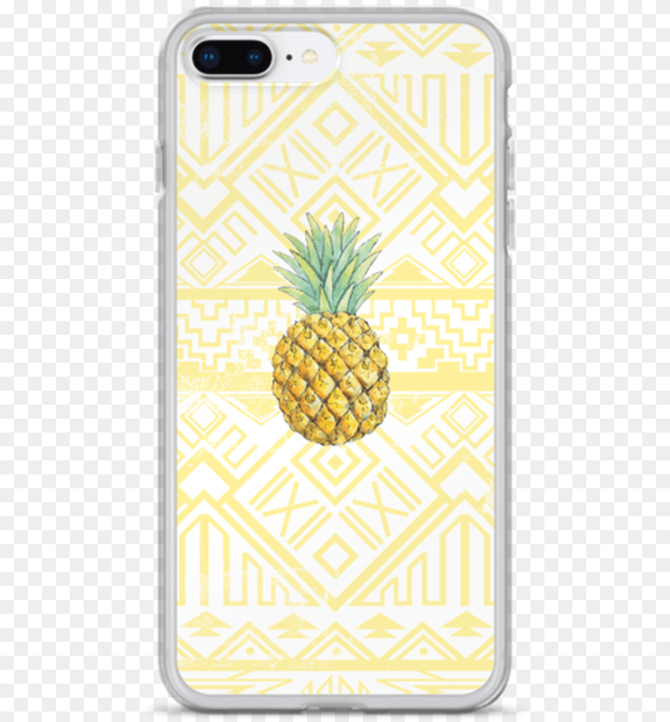 Pineapple On Aztec Pattern Iphone Case Smartphone, Food, Fruit, Plant, Produce Png