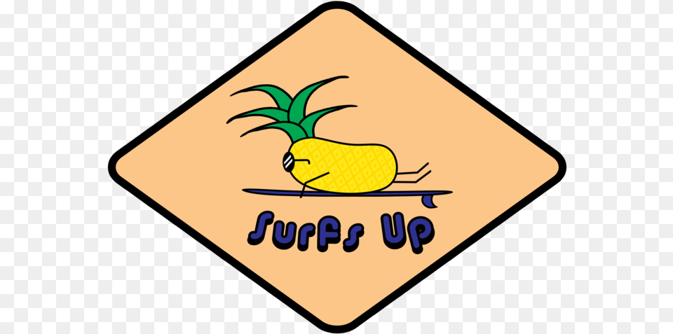 Pineapple Outline Clip Art, Food, Fruit, Plant, Produce Png Image