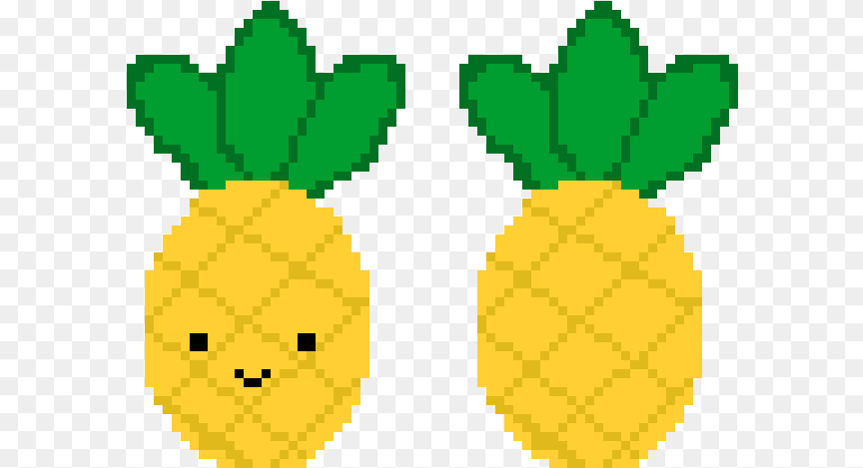 Pineapple Pixel Art, Food, Fruit, Plant, Produce Free Png