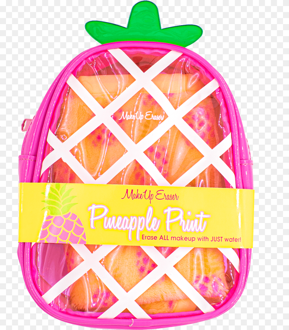 Pineapple Print Makeup Eraser, Bag, Backpack, Food Free Png