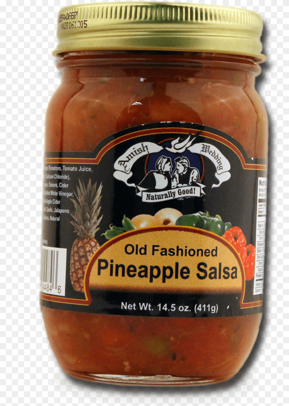 Pineapple Salsa Troyer Amish Wedding Hot Salsa 145 Oz, Relish, Food, Pickle, Produce Png