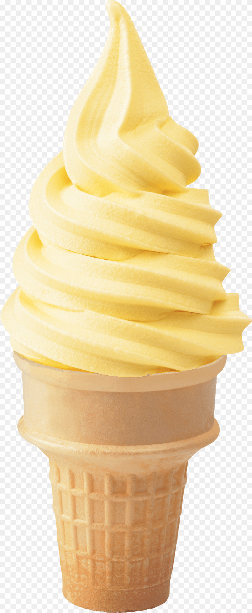 Pineapple Soft Ice Cream, Dessert, Food, Ice Cream, Soft Serve Ice Cream Png Image
