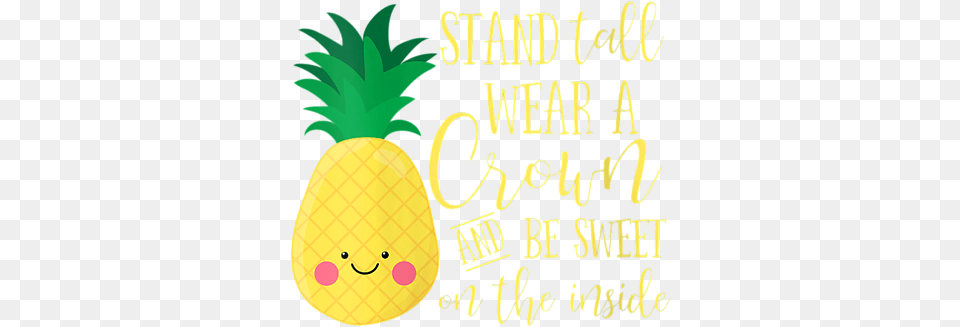 Pineapple Stand Tall Wear A Crown, Food, Fruit, Plant, Produce Png Image