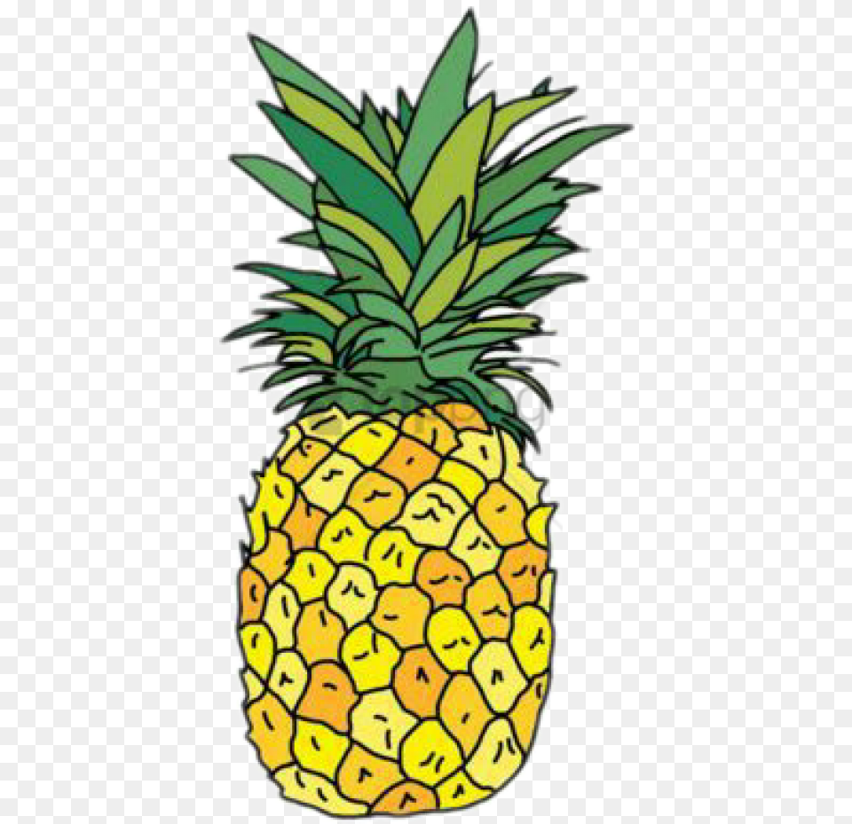Pineapple Sticker, Food, Fruit, Plant, Produce Free Png Download