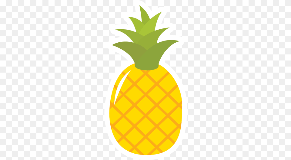 Pineapple Sticker Pineapple, Food, Fruit, Plant, Produce Free Png