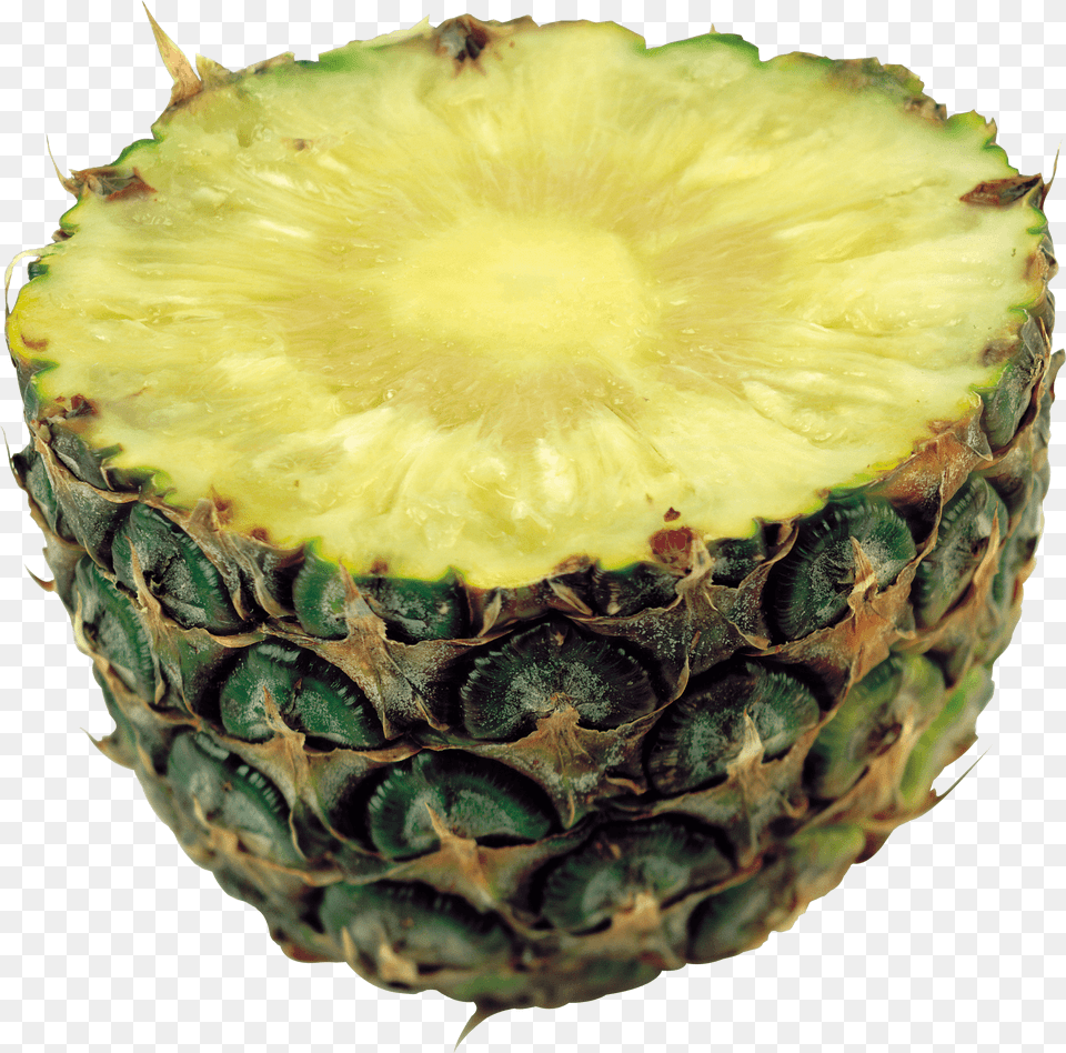 Pineapple Top Sliced, Food, Fruit, Plant, Produce Free Png