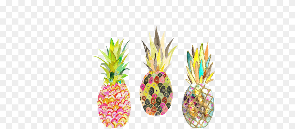 Pineapple Tumblr 5 Pineapple Transparent Tumblr Drawn, Food, Fruit, Plant, Produce Png Image