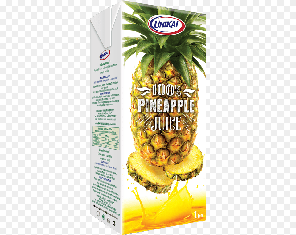 Pineapple Unikai Pineapple Juice, Food, Fruit, Plant, Produce Free Transparent Png