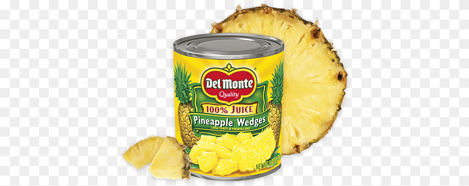 Pineapple Wedges In 100 Juice Del Monte Del Monte Canned Pineapple, Food, Fruit, Plant, Produce Free Transparent Png