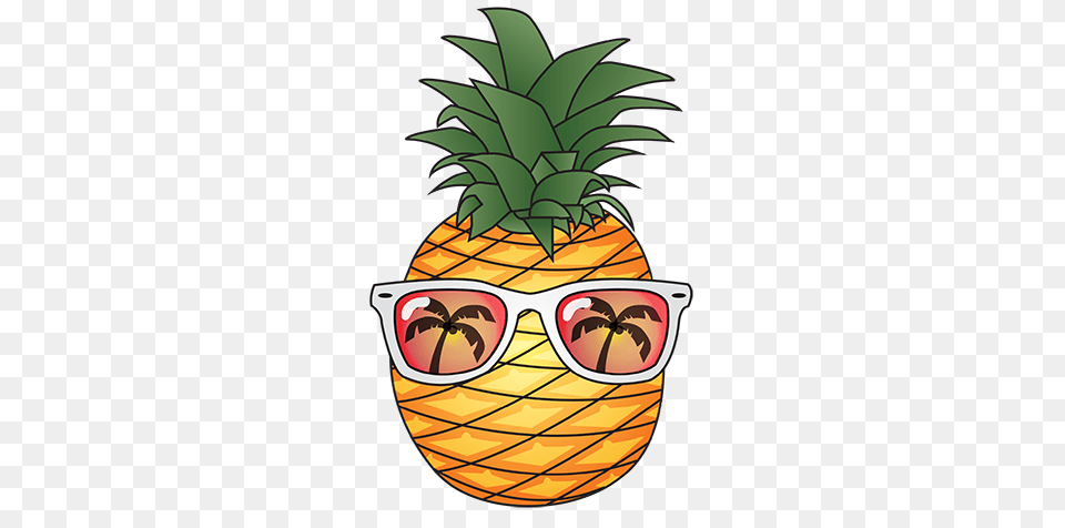 Pineapple With Sunglasses Clipart Les Baux De Provence, Food, Fruit, Plant, Produce Free Transparent Png