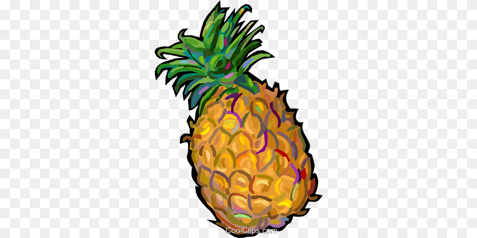 Pineapples Royalty Free Vector Clip Art Illustration, Food, Fruit, Pineapple, Plant Png