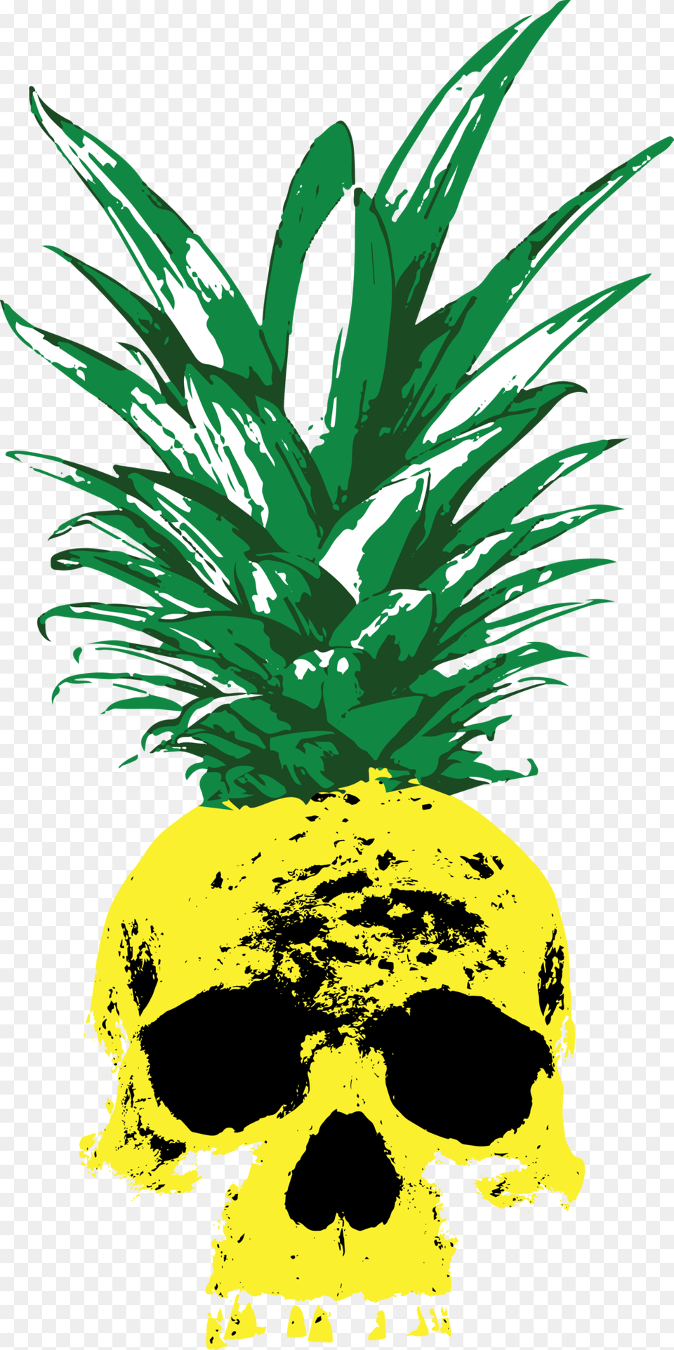 Pineappleskull, Food, Fruit, Pineapple, Plant Free Png