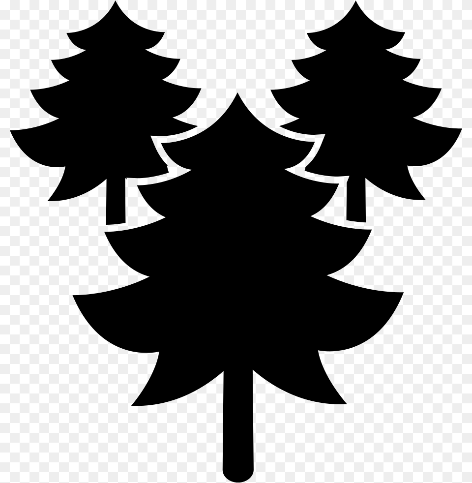 Pines Trees Forest Portable Network Graphics, Silhouette, Stencil, Animal, Fish Free Transparent Png