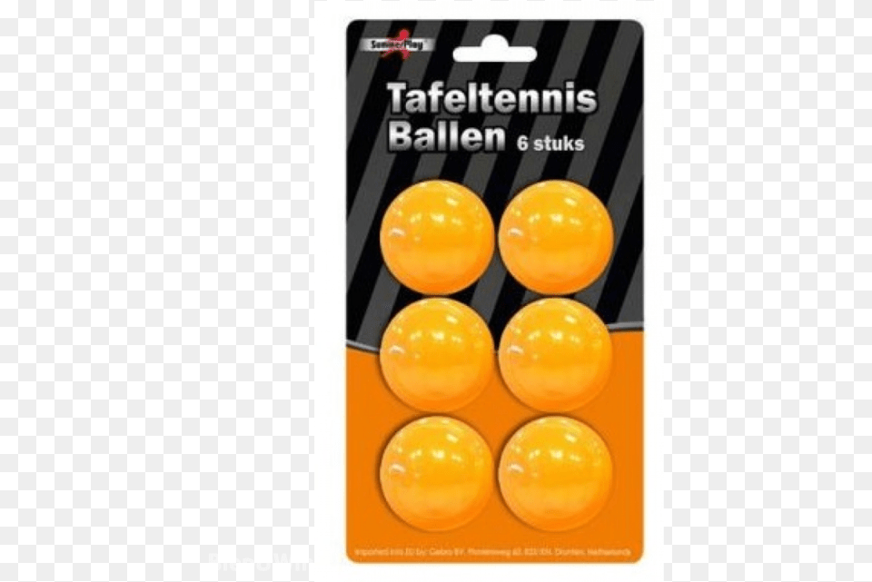 Ping Pong Balls Orange Summerplay Tafeltennisbal 6 Per Verpakking, Disk Png Image