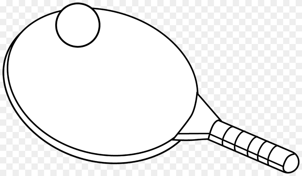 Ping Pong Clip Art Black And White, Racket, Magnifying, Cookware, Smoke Pipe Png Image