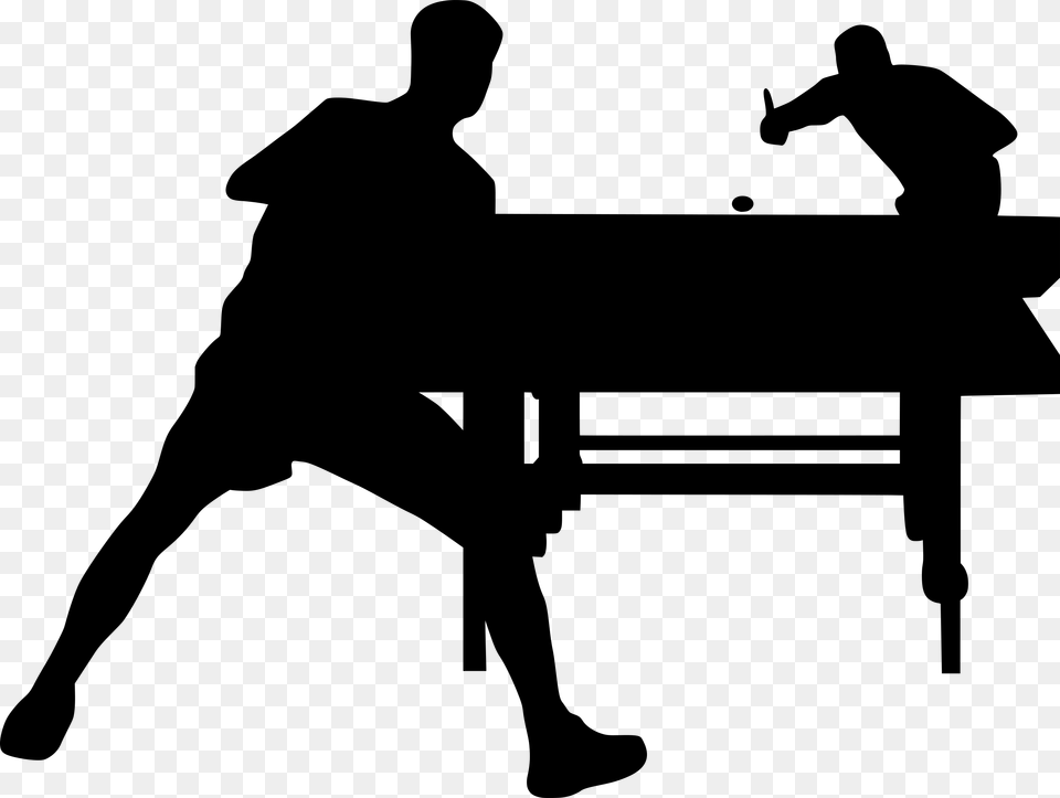 Ping Pong Clipart, Gray Free Png
