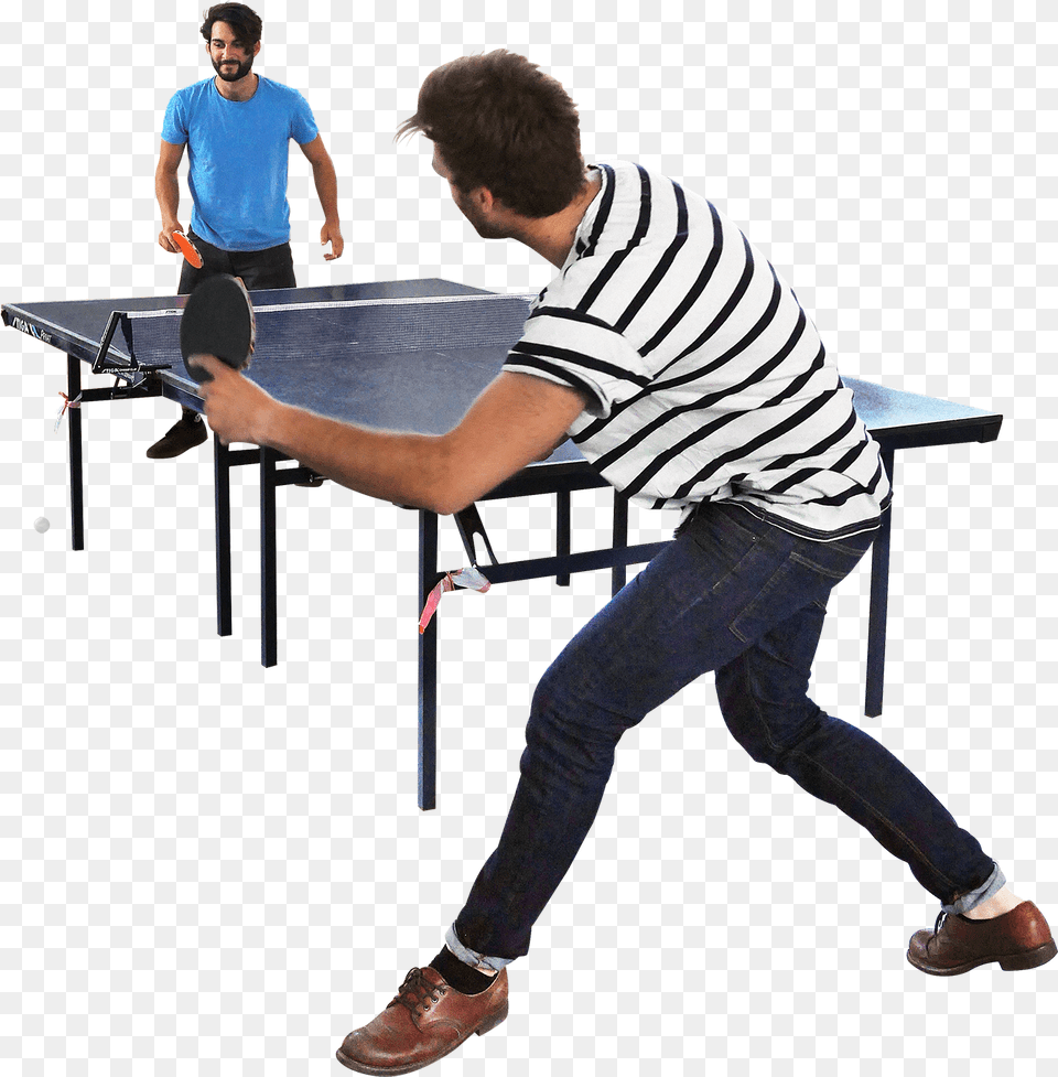 Ping Pong Image People Playing Table Tennis, Adult, Male, Man, Person Free Png Download