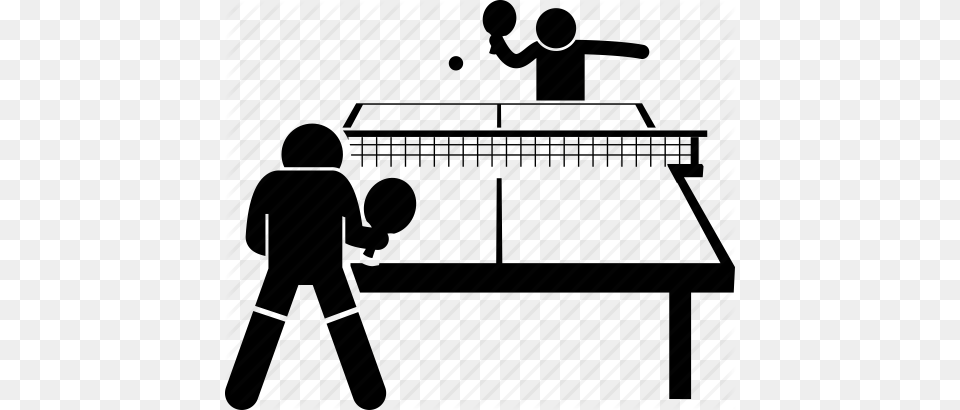 Ping Pong Play Playing Table Table Tennis Icon, Fence Png Image