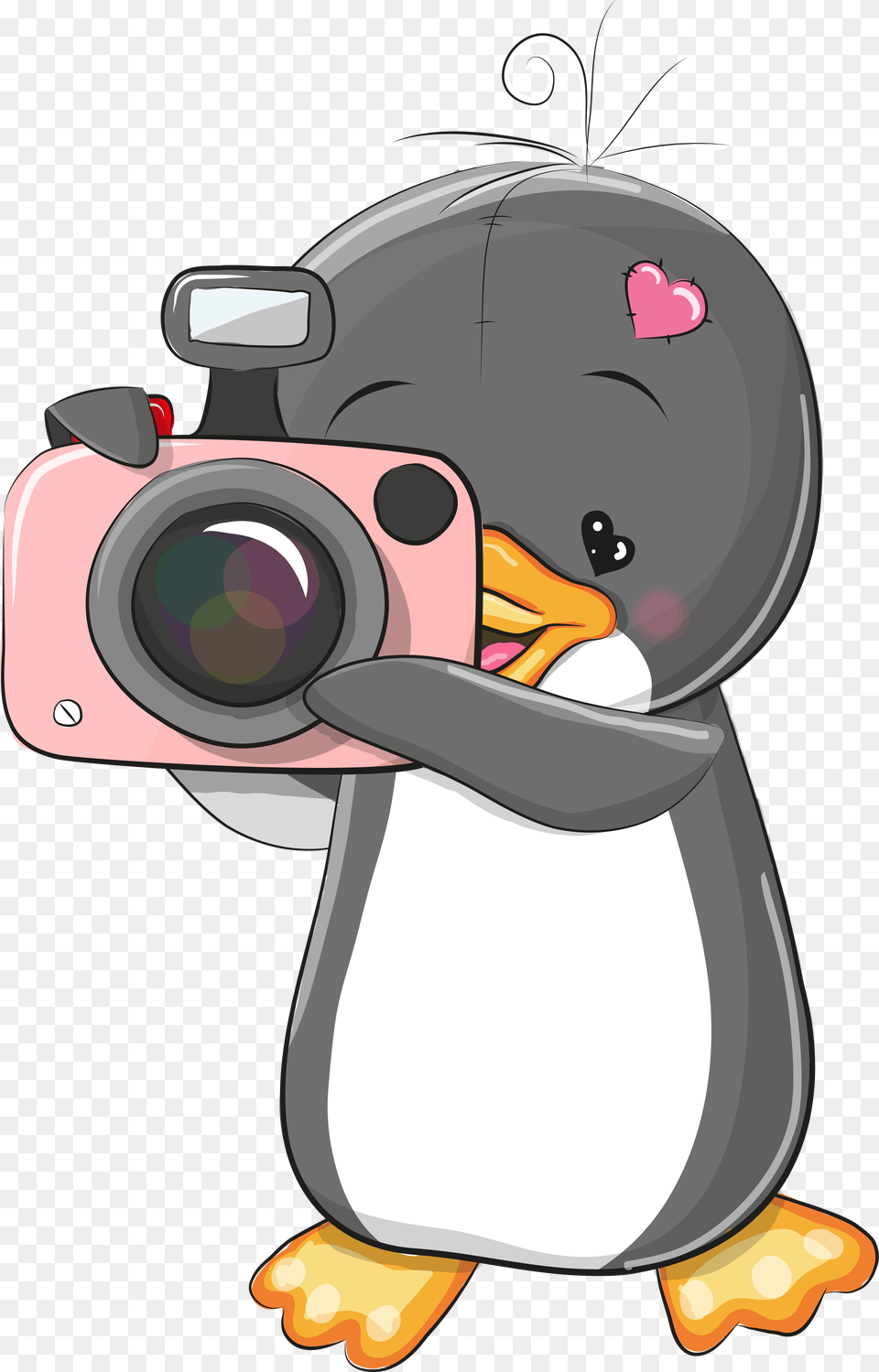 Pingino Kawaii Animal Drawings Cute Drawings Penguins Cute Cartoon Things Garden, Photography, Device, Grass, Lawn Png Image