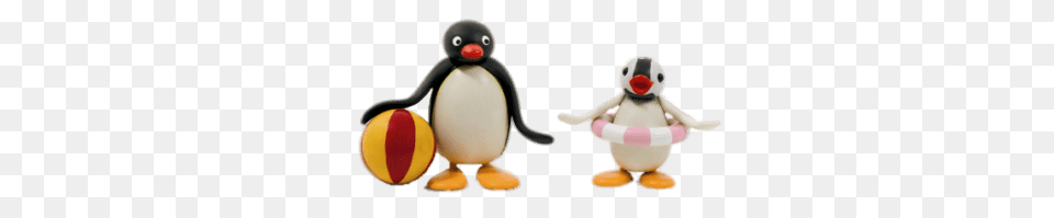 Pingu With Beach Ball, Sport, Tennis, Tennis Ball, Animal Free Png