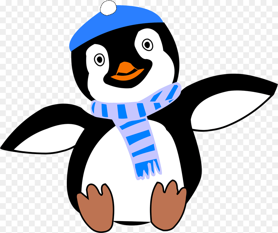 Pinguin In Winter Clipart, Nature, Outdoors, Snow, Snowman Png